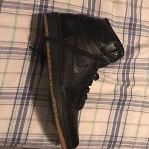 Jordan 1 retro 2014 black/black gum light brown